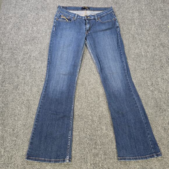 Levi's Denim - Levi's 524 Too Superlow Jeans Womens 14M 31x31 Blue Bootcut Low Rise Stretch Y2K